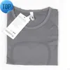 Vêtements de Yoga Lulus 2.0 Swiftly Tech T-shirt à manches courtes sans couture pour femmes, coupe cintrée, léger, séchage rapide, chemise de sport, mèche Kn