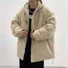 Herrjackor lappster y2k streetwear parkas huva jackor vinter japan stil puffer jacka vindbrytare koreanska mode harajuku rockar 231208