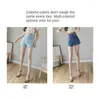 Women's Jeans Fashion High Waist Elastic Thin Open Crotch Convenience Shorts Pants Outdoor Sex Women Short Bell Bottoms