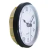 Wall Clocks Classic Clock Insert 90mm White Dial Roman Number Tools Quartz Movement For Home DIY Craft Gold Trim Mechanism Repair Battery