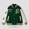 Kurtki męskie Hip Hop Baseball Coats Varsity Kurtka męska streetwear haftowane litery Bomber Harajuku luźne unisex