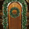 Big deal Christmas Garland Decoration for Stairs Fireplace Fir Pine Indoor&Outdoor Xmas Tree with LED Light1 8M H0924292h