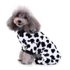 Costume de vêtements de chien Costume de vache motif de chiot manteau chaud pour les vêtements d'hiver d'automne