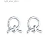 Goujon d'oreille en argent pur S925, trou d'oreille Anti-blocage, ornements d'oreille simples et petits accessoires d'oreille en argent YQ231211