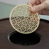 Tacki herbaty 1 -częściowy talerz stołowy okrągły chiński zestaw taca narzędzia bambus