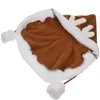 Cat Costumes Dog Christmas Costume Pet Santa Reindeer Cape Outfit Elk Antlers Hat Funny Puppy Warm Xmas Cloak Clothes