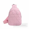 Children love heart quilted backpacks fashion kids PU leather messenger bag girls boys single shoulder chest backpack Z5921