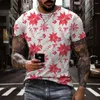 Męskie koszule T 2024 Style Casual Style 3D Unisex T-shirt O Neck krótki rękaw Extra duża luźna street Hip Hop Fashion koszulka