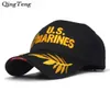 Men039S US Marines Cap Corps 자수 볼 캡 USA Navy Tactical Hats 모자 조절 가능한 해군 씰 Gorras 220505263d9741870