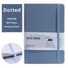 Notepads A5 Cloth Cover Dotted Notebook Journal 100 GSM Ivory White Paper Diary Office School Notepad Supplies Stationery 231211