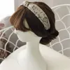 Seidenknoten Stirnband für Frauen Modedesigner Mädchen Grau Gray Print Turban Sport Yoga Haarbänder Retro Headwraps Head S283W