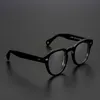 Lunettes de soleil de mode Cadres Acétate Lunettes optiques Cadre Hommes Plein Rétro Vintage Rond Cercle Prescription Lunettes Jonny Depp Wom310a