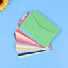 Wrap Prezent 140pcs Mini koperty Cukierki Kolory pustego papieru piśmiennego Kolor Post Po list na biuro