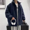 Herrjackor lappster y2k streetwear parkas huva jackor vinter japan stil puffer jacka vindbrytare koreanska mode harajuku rockar 231208