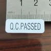 2000 pièces de papier cassant 25x9mm Q.C. Autocollant d'étiquette annulée de garantie, réparation valide, inviolable, preuve de retrait, sceau de sécurité