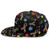 Bollmössor Baseball Cap för män Kvinnor Autismmedvetenhet Ribbon Justerbar 3D Tryckt Snapback Flat Bill Hip Hop Hat Sport Cowboy