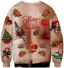 Felpe con cappuccio da uomo Felpe 2023 Brutto maglione di Natale Felpa da donna Peli sul petto Divertente Pullover allentato 3D Divertente Cartoon Cosplay Inverno Tops Abbigliamento TopsL231122