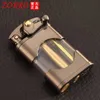 Zorro – vieux bascule en métal rétro, réservoir Transparent, briquet à Kerosene, nouveau modèle créatif, meule, outil pour fumer pour hommes