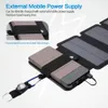 Cords Slings and Webbing Folding Outdoor Solar Panel Charger Portable 5V 21A USB Output Devices Camp Vandring Ryggsäck Travelkraftförsörjning för smartphones 231211