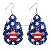 Autres fournitures de fête festives Drapeaux des États-Unis Boucles d'oreilles Boucles d'oreilles Boucles d'oreilles Décoration de fête Pendentifs en gros Drop Livraison Home Garden Fe Dhkm5