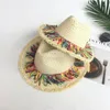 Wide Brim Hats Straw Hat Mexicans Starw Fedoras Beach Colorful Tassel