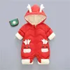 New born Baby Girl clothes Winter Snowsuit Plus Velvet Thick Baby Boys Jumpsuit 0-3 Years Romper boy Overalls Toddler Coat