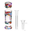 new water transfer printing double glass water pipe accessories carry easy-to-clean tobacco accessories