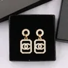 Boucle d'oreille de styliste de marque abeille, longue boucle d'oreille à pampilles, accessoires de bijoux de luxe pour femmes, cadeau de fête de mariage et de vacances