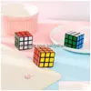 Magic Cubes Puzzle Cube Liten storlek 3 cm Mini Game Learning Education Good Gift Toy Decompression Toys Drop Delivery Gifts Puzzles Dhwze