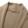 Chandails pour hommes Cardigan coréen pull pour hommes haut en tricot vêtements masculins noir à manches longues col en v Wweater pull surdimensionné veste manteau pour hommes S-3XLL231122