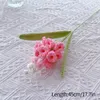 Dekorative Blumen Häkelblume handgewebte Hyazinthe fertig gestrickt Hochzeit Party Raumdekoration DIY Weben Geburtstagsgeschenke