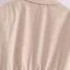 Kadın Ceket Bombacıları Ceket Bej Dış Giyim Kırpılmış Uzun Kollu Top Vintage Moda Katı Palto Bayanlar Veste Femme