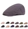 Berretto piatto da uomo in cotone vestibilità morbida Cabbie Newsboy Meraviglioso moda classico Newsboy Cappello da edera Donna Guida Cabbie Berret da caccia irlandese3695209