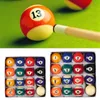 Biljardbollar M89d 16PCSpack Mini Pool Ball Polyester Harts 25mm32mm38mm Barn Biljard Tabell Set Kid komplett 231208