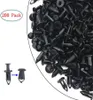 200Pcs 8mm Nylon Bumper Fastener Fender Clip Body Rivet ATV Parts Automotive Furniture Assembly Expansion Screws Kit Clips9009924