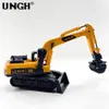 Diecast model UNGH 1 26 Simulatie Diecast boor Graafmachine Kraan Automodellen Traagheidsvrachtwagen voor kinderen Kinderen Jongen Techniek Voertuig Speelgoed Spel 231208