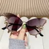 Óculos de sol borboleta diamante praia óculos polarizados óculos de sol para dirigir ao ar livre à prova de vento 100% proteção UV400 lente espelhada presente para mulheres