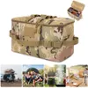 Cords Slings and Webbing 600D MOLLE Pouch Outdoor Camping Storage Bag Basket Gas Tank Stove Canister Pot Carry Sack Picnic Cookware Organizer 231211