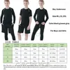 Herr termiska underkläder Cildren Winter Termal Set Plus Velvet Warm Termo Masculino Lon Jons Boy Irls Lucky Fitness Tops