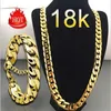 Collana in oro moda lusso Jewerly placcato oro giallo 18 carati per donna e uomo Accessori pendente punk a catena acc063275L