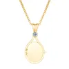 Colliers pendants CATUNI Sirène H2O Collier en métal ouvert incrusté Crystal Films Accessoires de bijoux pour les femmes fans de filles