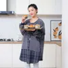 Fashion Women Kitchen Apron Long Sleeve Apron Cooking Baking Restaurant Workwear Waterproof Household Cleaning Tools BBQ Bibs