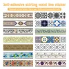 Wall Stickers 23 Styles Selfadhesive Waist Line Decorative Strip Bathroom Skirting Floor Tiles Waterproof Peel Stick Sticker 231211