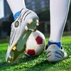 드레스 신발 디자인 남성 여성 스크램폰 축구 클리트 스니커즈 풋볼 부츠 Zapatos de Futbol 231211