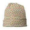 Berets Orla Kiely Multi Stem Beanie Cap Winter Warm Bonnet Homme Knitting Hats Outdoor Scandinavian Wzór czapki czapki