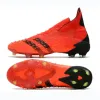 Voetbalschoenvoetbal Cleat FG Mutant Core Black Red Football Boot Demonskin Tellingor Laceless Adv Dragon Ruben Dangor Dark Dark