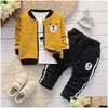 Clothing Sets Baby Boys Spring Autumn Set Infant Hoodies Born Babies Jogging Bebe Casual Outfit For G1023 Drop Delivery Kids Maternit Otpr7