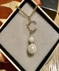 Clavicule perle pendentif collier pour femme mode charme collier cadeau longueur rétractable chaîne collier haute qualité bijoux9563920