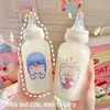 Cute Cartoon Strawberry Bear Glass Pacifier Water Bottle Straw Cup For Adult Children Milk Frosted Bottle Baby Feeding Bottles 2112515