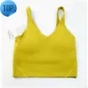 2023Yoga tenue lu-20 U Type dos aligner débardeurs vêtements de sport femmes décontracté course nu serré sport soutien-gorge Fitness beaux sous-vêtements gilet chemise